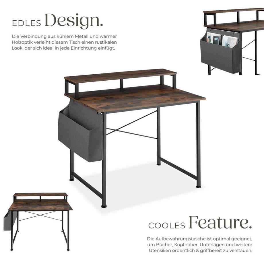 Tectake Scrivania Thornton Stile Industriale  