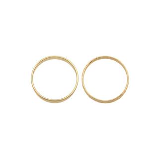 Kuzzoi  Ring Set Unisex Basic Gehämmert 925 Silber 