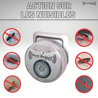 BEST DIRECT PEST REJECT PRO - Répulsif à ultrasons 2 en 1 contre les insectes et les rongeurs  