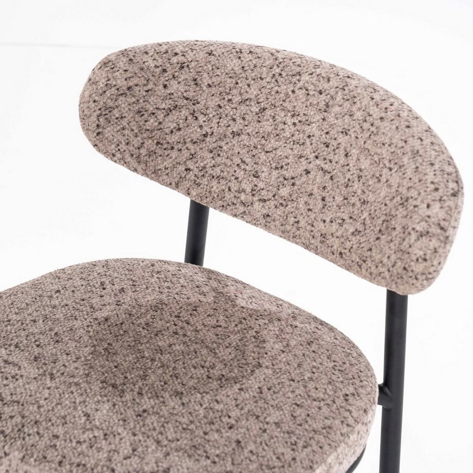 mutoni Chaise de bar Jari taupe  