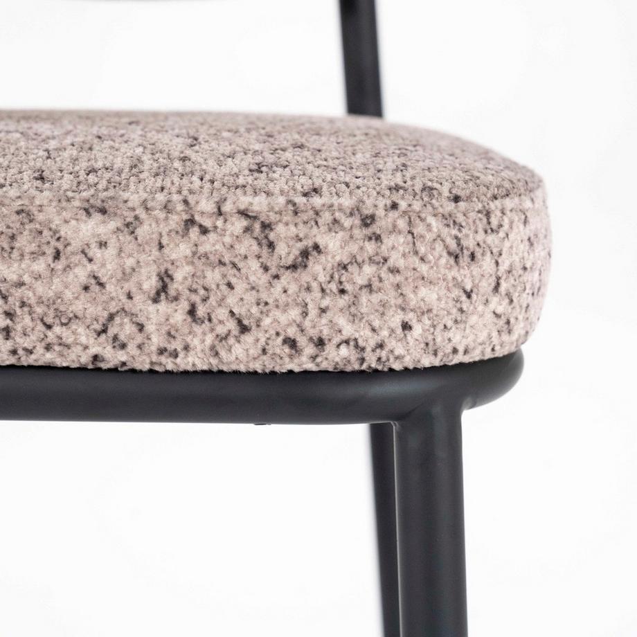 mutoni Chaise de bar Jari taupe  