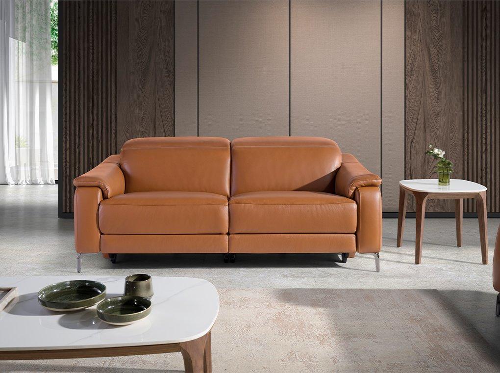 ANGEL CERDA 3-Sitzer-Relaxsofa aus em Leder  