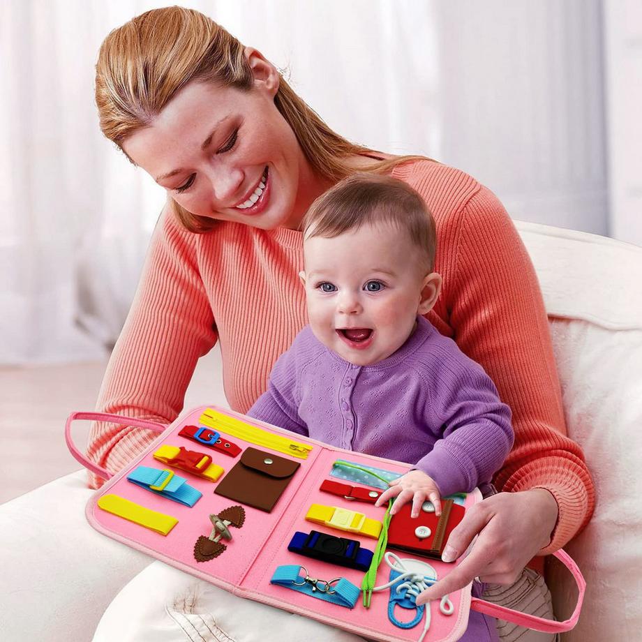 Activity-board  Aktivitätsboard Spielzeug, Beschäftigtes Brett für Kinder, Kleinkinder Motor Skills Board lernen 