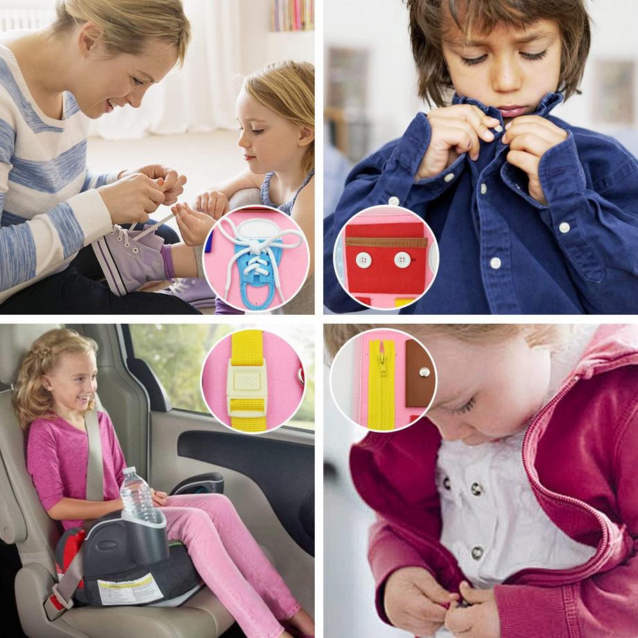 Activity-board  Aktivitätsboard Spielzeug, Beschäftigtes Brett für Kinder, Kleinkinder Motor Skills Board lernen 