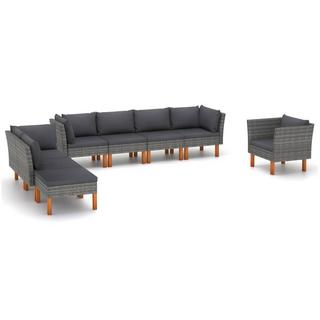 VidaXL Garten-sofa-set poly-rattan  