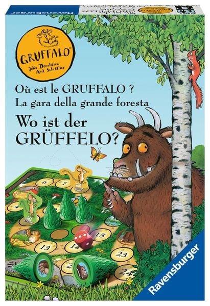 Ravensburger  Ravensburger Kinderspiele - 20833 - Wo ist der Grüffelo? - Brettspiel für 2-4 Grüffelo-Fans ab 4 Jahren 