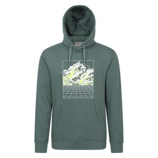 Mountain Warehouse Felpa con Cappuccio Montagna Grafica Quadri  