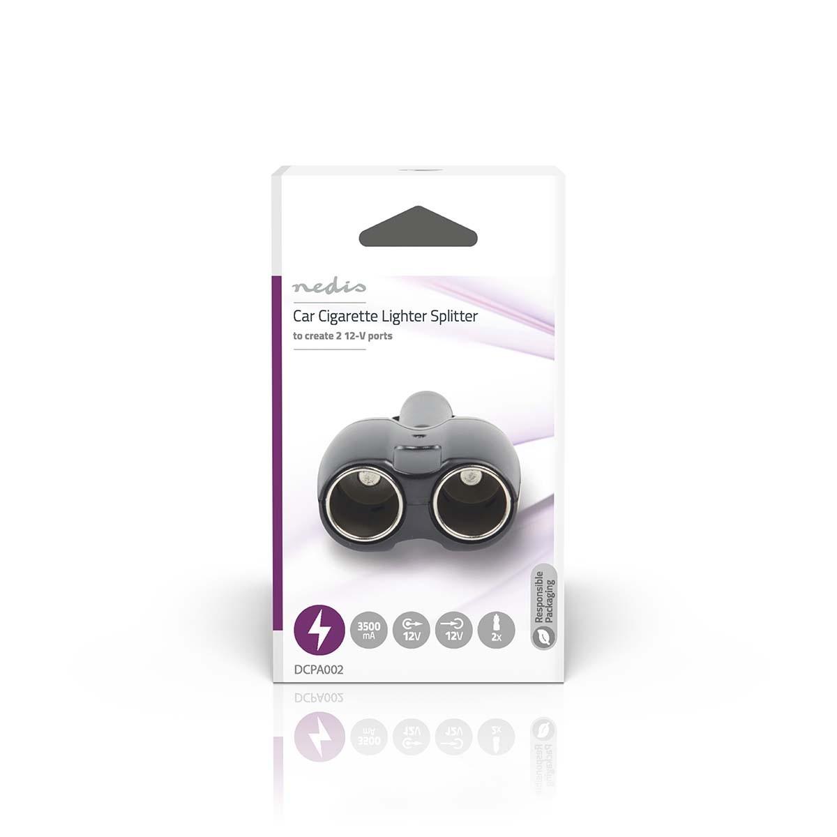 Nedis  Universal DC Power Adapters | Car Adapter | 120 W | Eingangsspannung: 12 V DC | 12 V DC | Maximaler Ausgangsstrom pro Anschluss: 10 A | Schwarz 