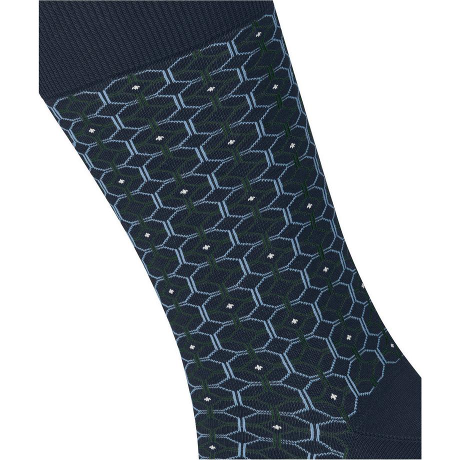 Burlington Tie Socken mit Retro Muster  
