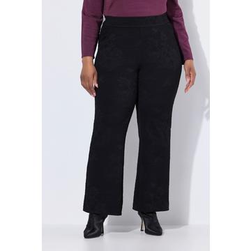 Jacquard-Jerseyhose, Bootcut, Komfortbund