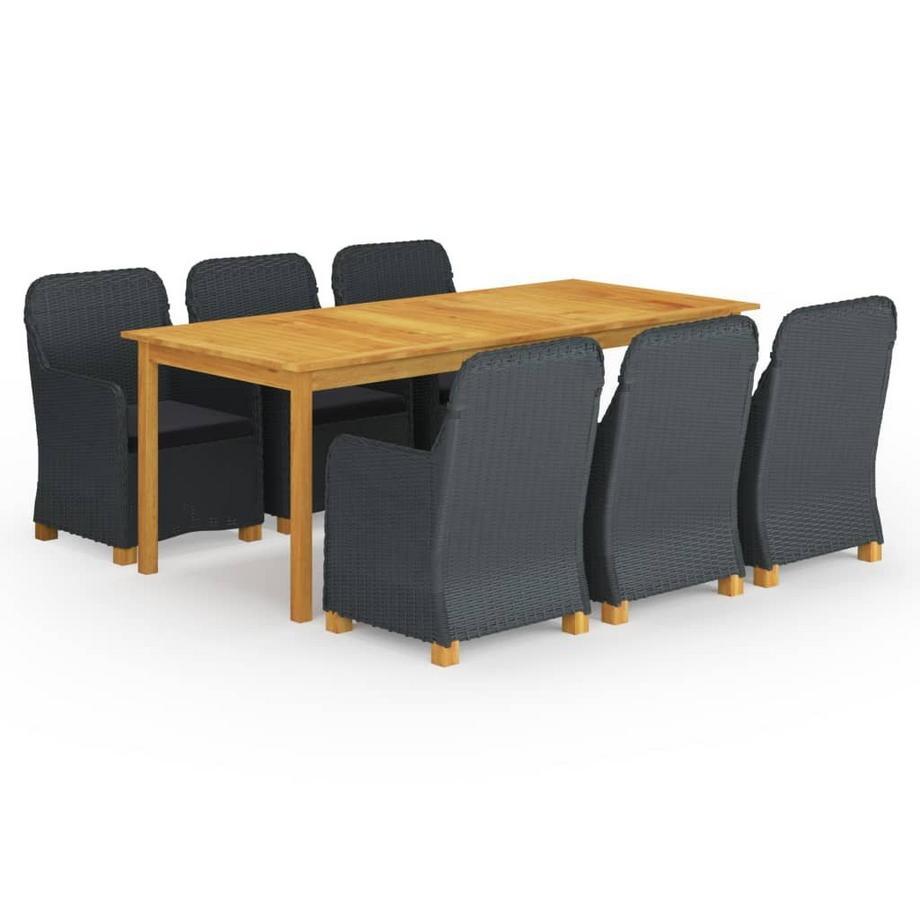 Ensemble à manger bois d'acacia
