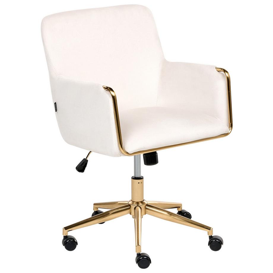 Chaise de bureau en Velours Glamour ALTONA