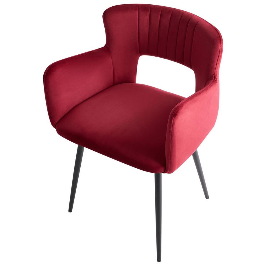 Beliani Esszimmerstuhl 2er Set aus Samtstoff Modern SANILAC  