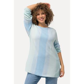 Ulla Popken  Pullover, Streifen, Rundhalsausschnitt, Langarm 