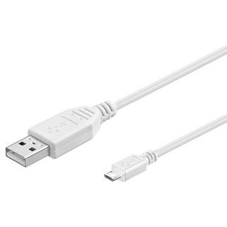 Goobay  Cavo Goobay USB 2.0, da micro-USB a USB-A, 1,8 m, bianco 