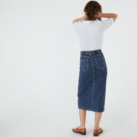 La Redoute Collections  Jupe droite longue en denim 