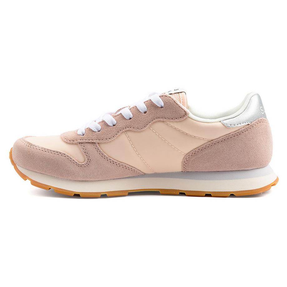 SUN 68 Ally Gold Silver Low-Top Sneakers  