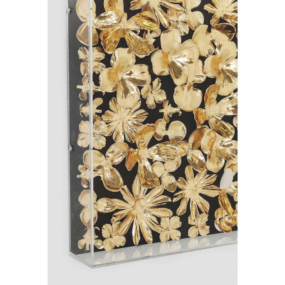 KARE Design Dekorahmen Gold Flower 120x120cm  