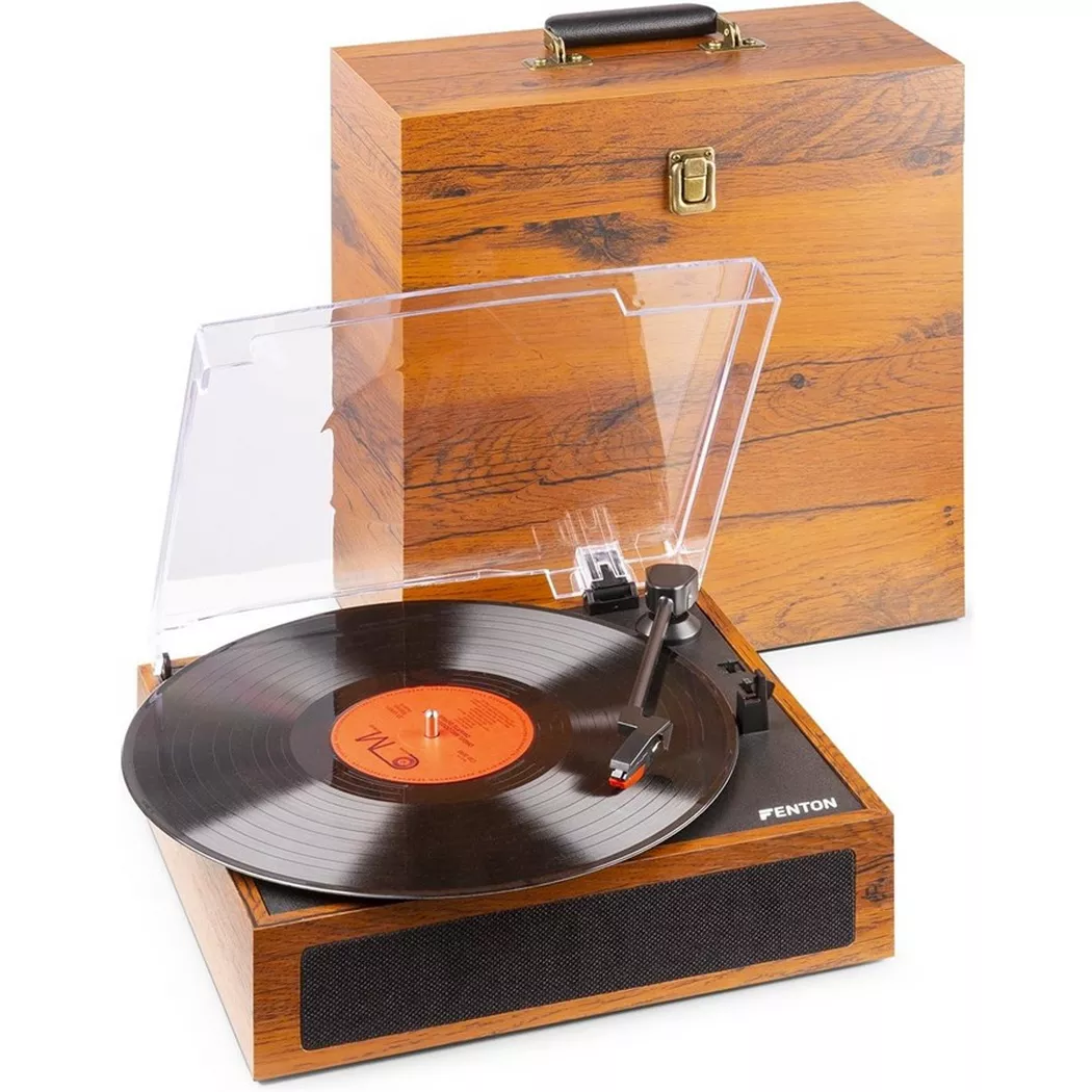Fenton Plattenspieler mit Bluetooth RP170L Braun