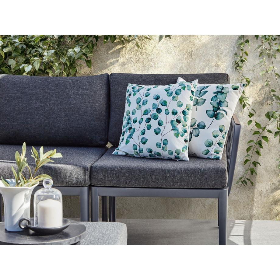 Beliani Gartenkissen 2er Set aus Polyester Modern BOSQUE  