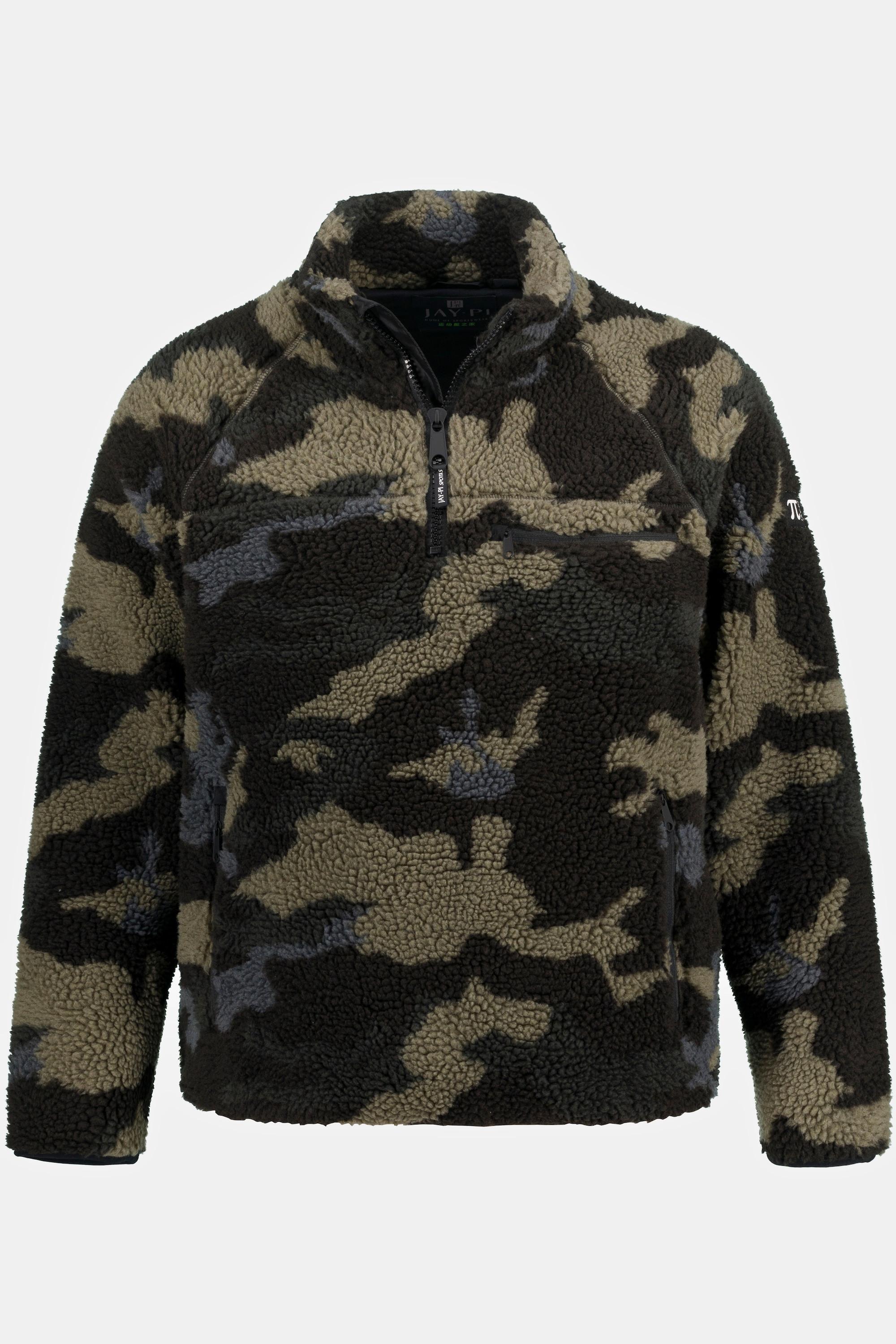 JP1880  Giacca antivento da sci in teddy per l'outdoor con fantasia camouflage 