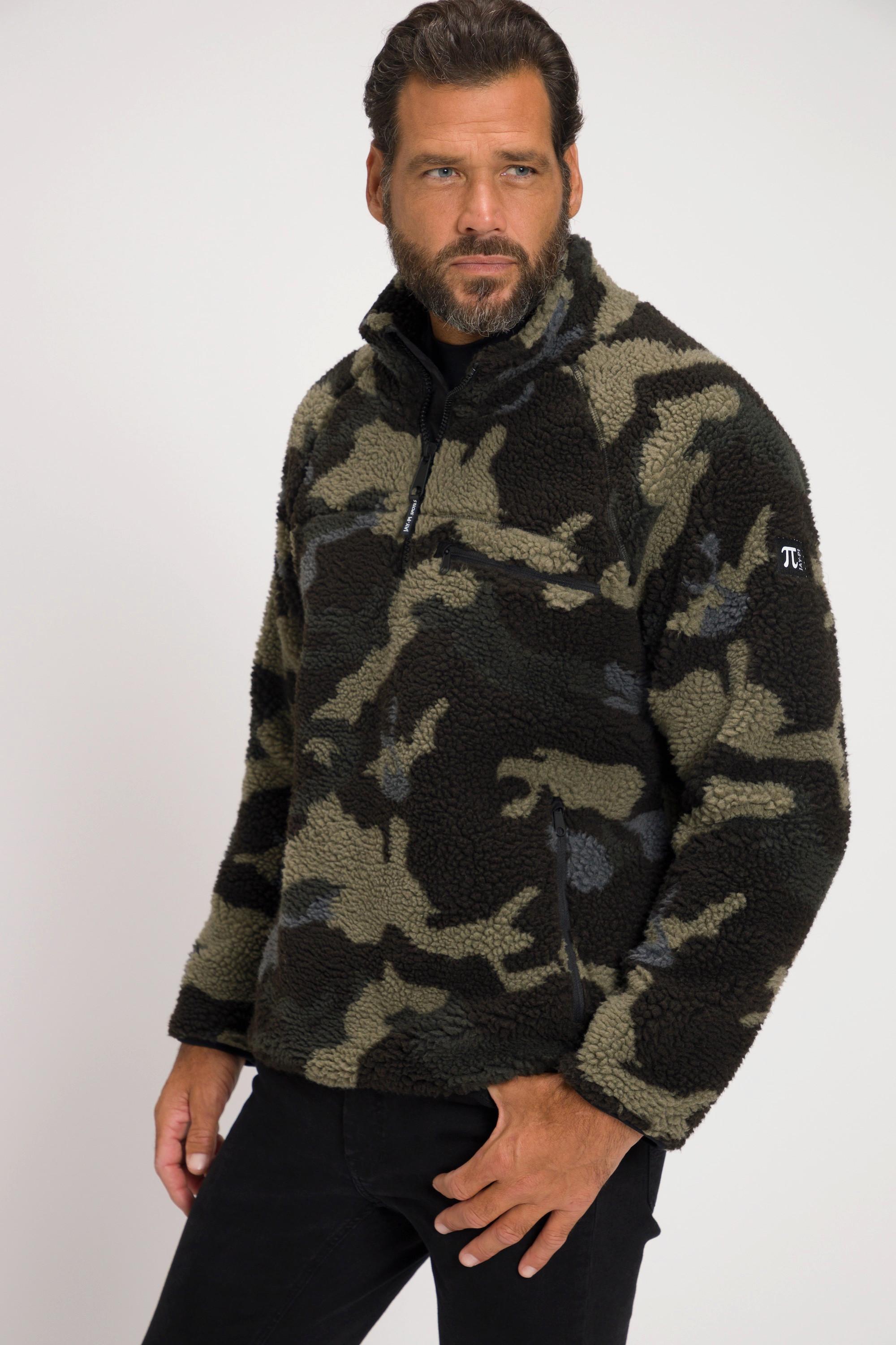 JP1880  Giacca antivento da sci in teddy per l'outdoor con fantasia camouflage 