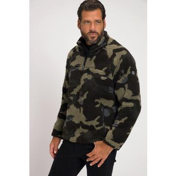 Giacca antivento da sci in teddy per l'outdoor con fantasia camouflage