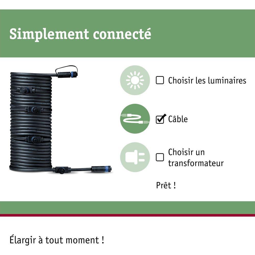 Paulmann Sistema d'illuminazione Plug&Shine Distributore a 5 vie Nero  