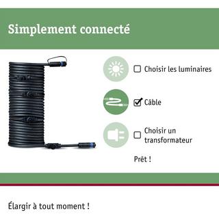Paulmann Sistema d'illuminazione Plug&Shine Distributore a 5 vie Nero  