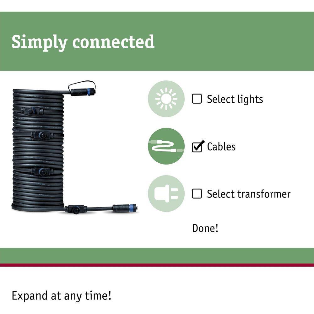 Paulmann Sistema d'illuminazione Plug&Shine Distributore a 5 vie Nero  