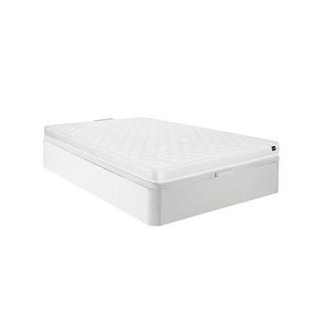 Ensemble 140 x 190 cm sommier coffre blanc + matelas mousse ép.15cm - DANAE II de YSMÉE