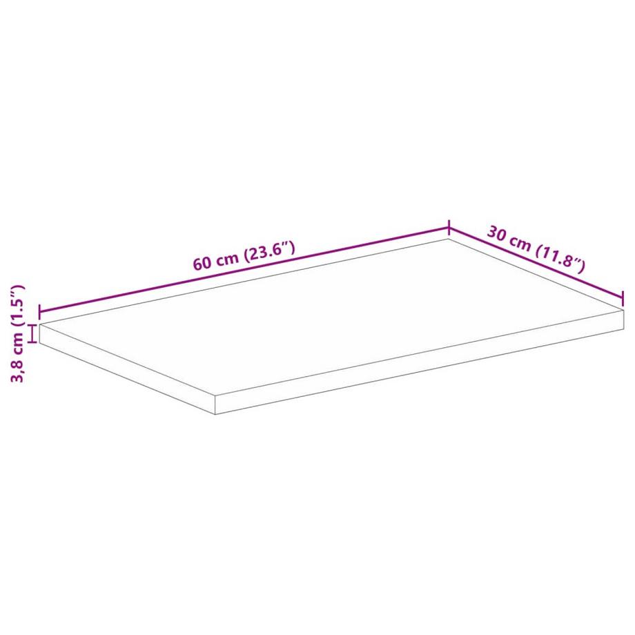 VidaXL Dessus de table bois  