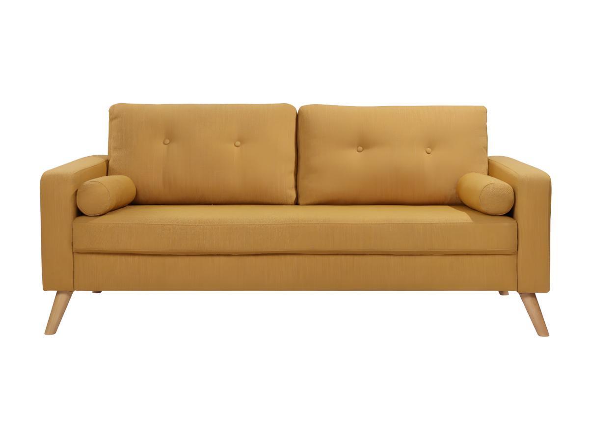 Vente-unique 3SitzerSofa Stoff mit WolleOptik TATUM  