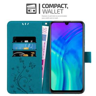 Cadorabo  Hülle für Honor 10i  20i  20 LITE  Huawei Enjoy 9S Blumen Design Magnetverschluss 