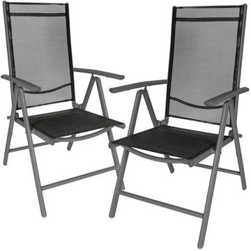 Lot de 2 chaises de jardin pliantes