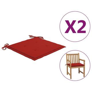 VidaXL Coussins de chaise de jardin 2 pcs   50x50x3 cm  