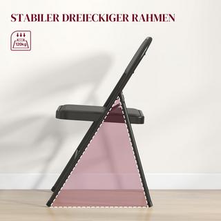 HOMCOM Chaise pliante  