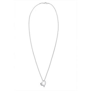 Elli  Collier Pendentif Coeur Courbé Avec Diamant (0.015 Ct.) 