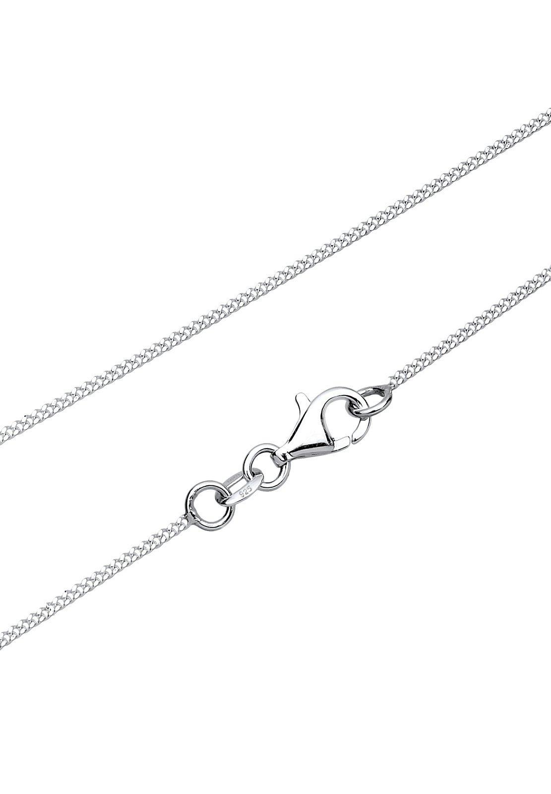 Elli  Collier Pendentif Coeur Courbé Avec Diamant (0.015 Ct.) 