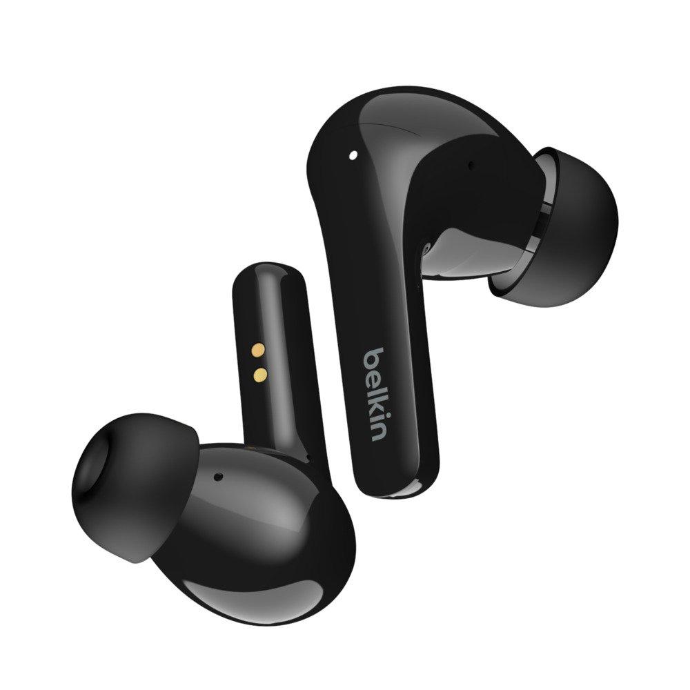 Ohr MANOR Belkin AnrufeMusik Kopfhörer Bluetooth - kaufen Flow | Kabellos belkin Typ-C USB Schwarz SOUNDFORM online im