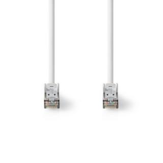 Nedis  Câble réseau Cat 8.1 | S/FTP | RJ45 mâle | RJ45 mâle | 0.30 m | Rond | LSZH | Blanc | Sachet plastique 
