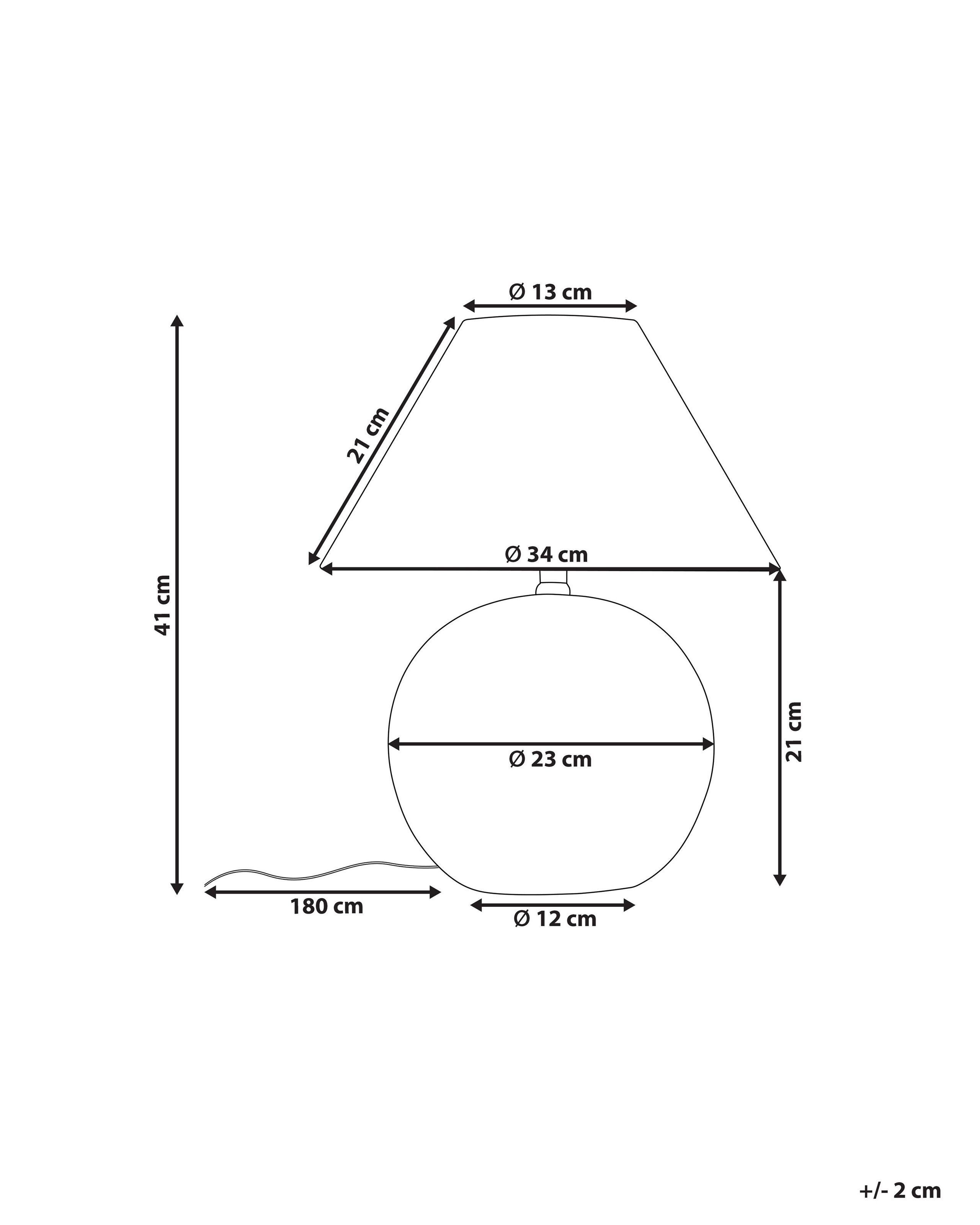 Beliani Lampada da tavolo en Ceramica Classico LIMIA  