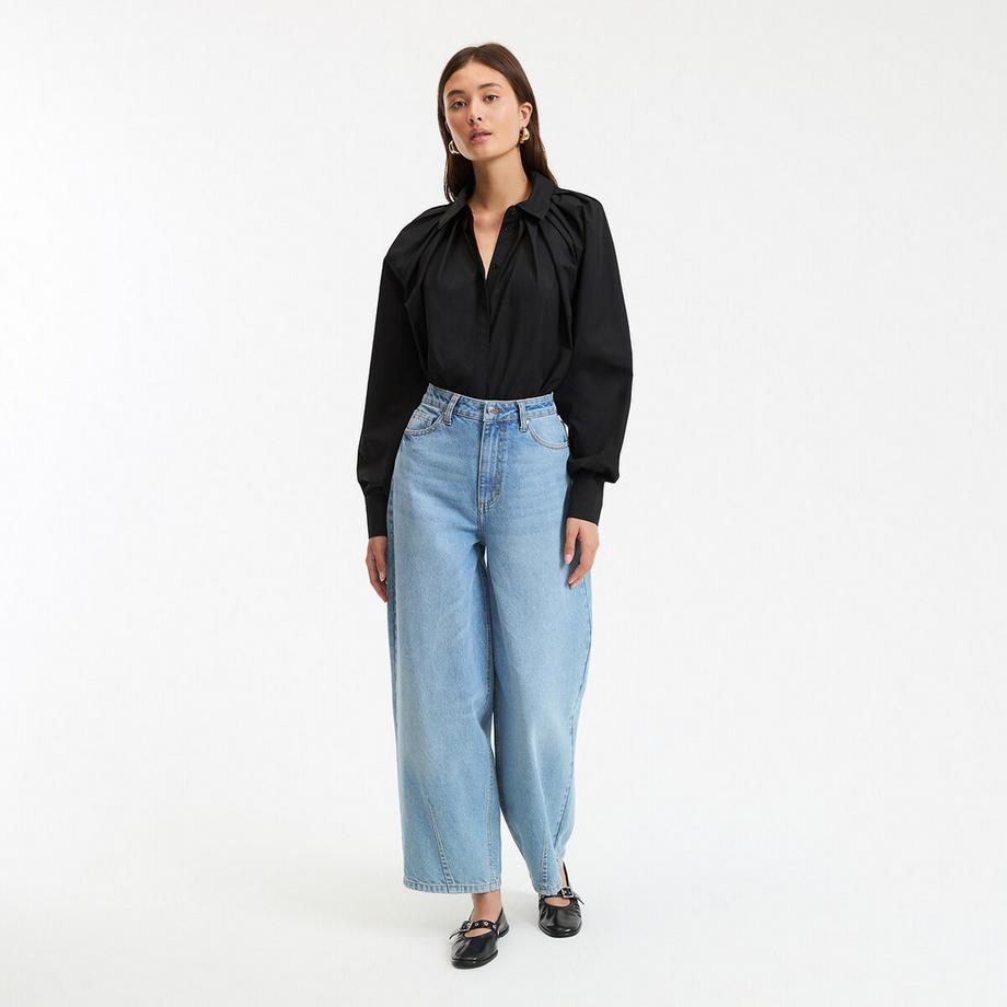 La Redoute Collections Lockeres Baumwollhemd Langarm  