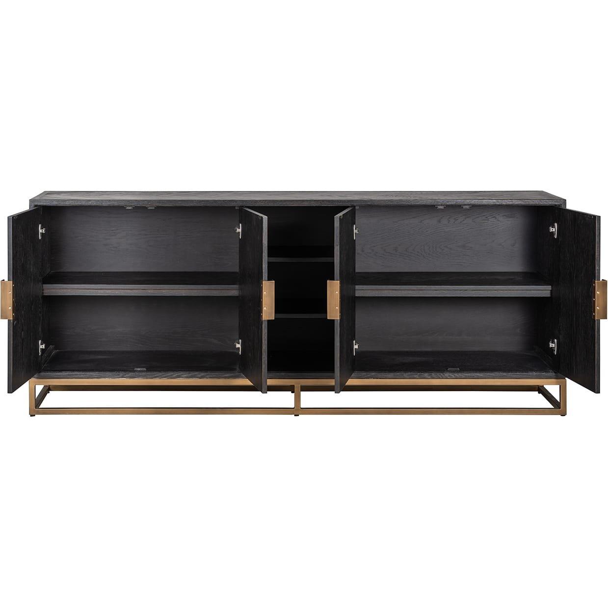 mutoni Credenza Blackbone ottone nero 225  