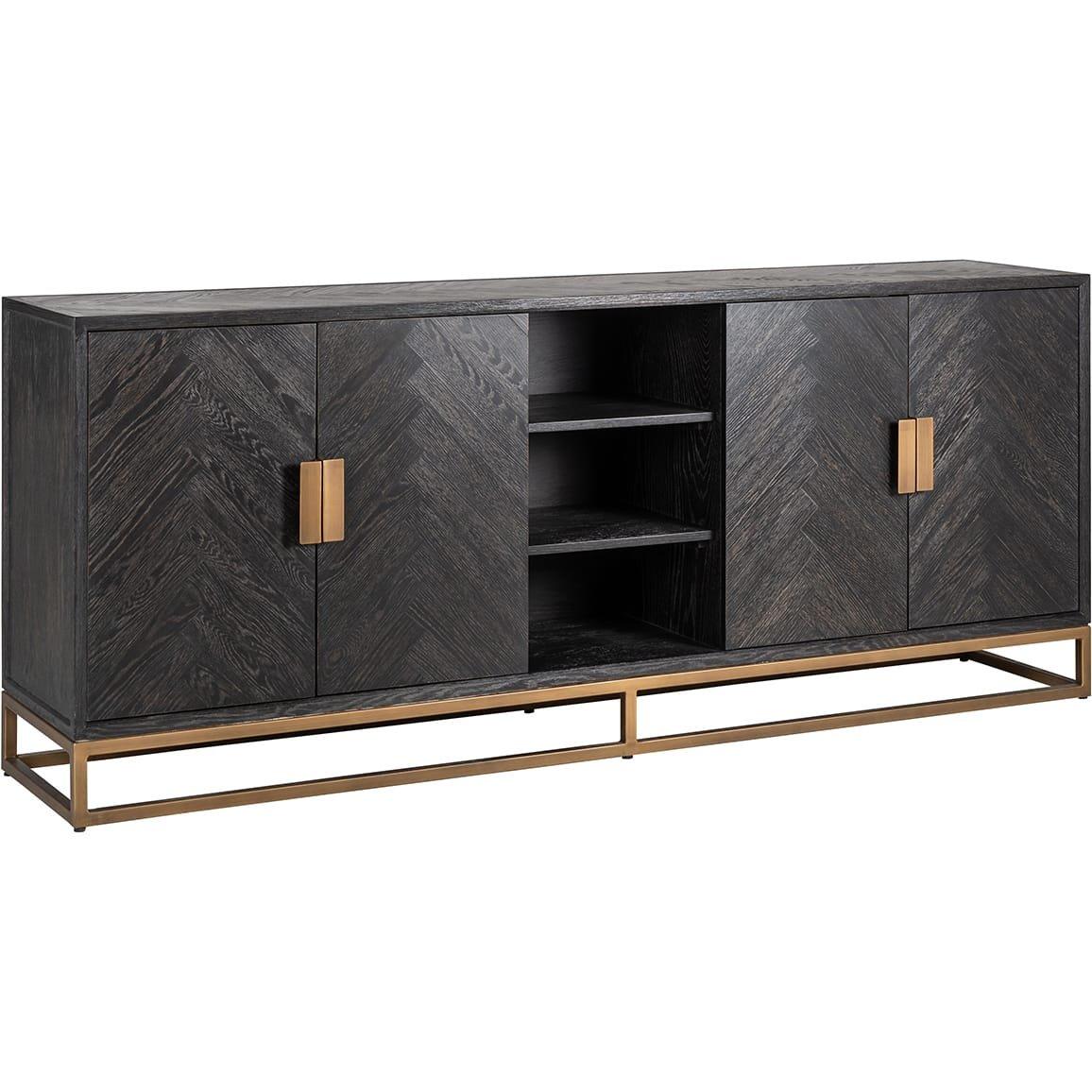 mutoni Credenza Blackbone ottone nero 225  