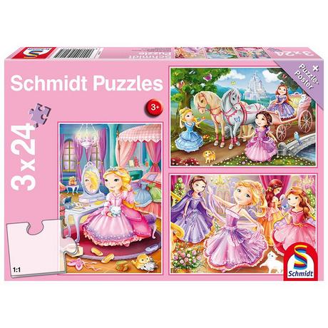 Schmidt  Puzzle Märchenhafte Prinzessin (3x24) 