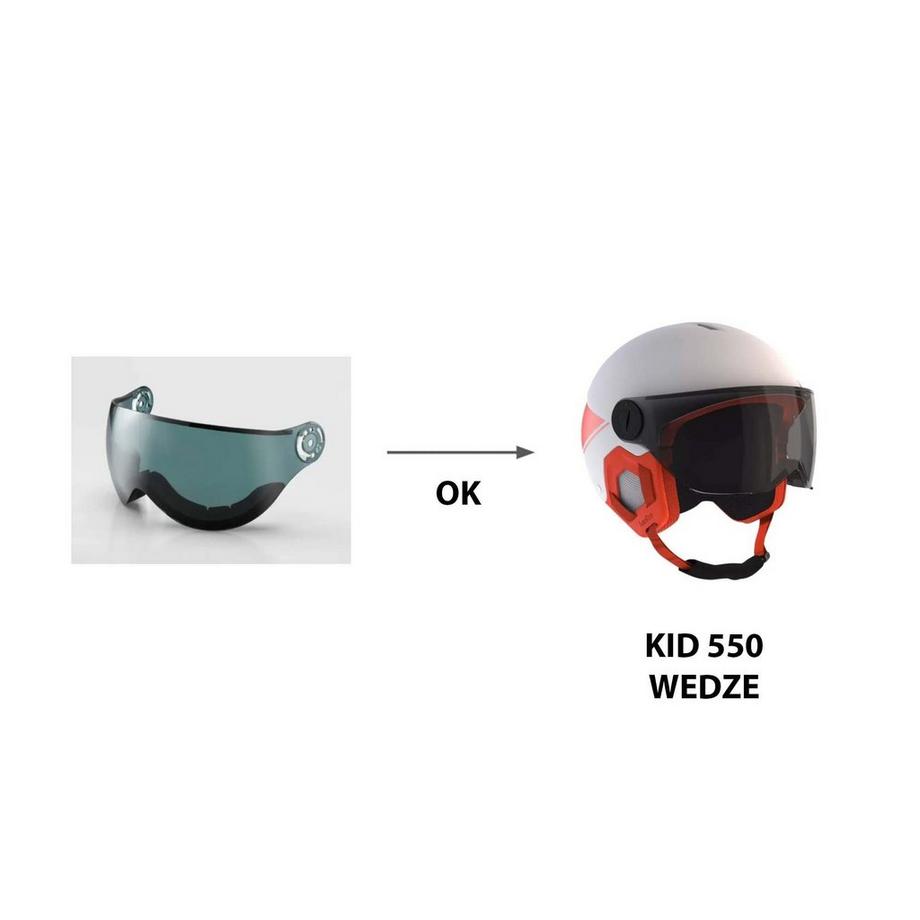 WEDZE  Visiera per casco da sci Kid 550 