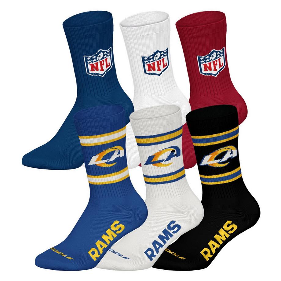 Chaussettes  Pack de 6 Stretch-NFL 6Pack Crew Socks