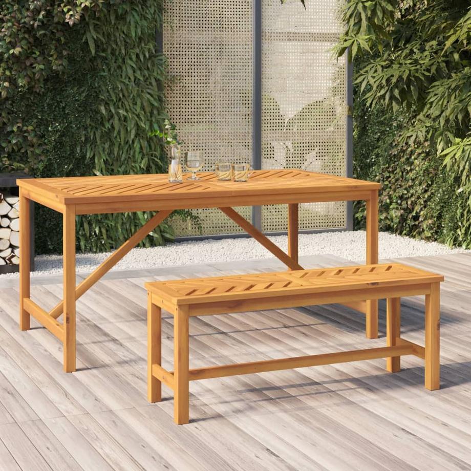 VidaXL Banc de jardin bois d'acacia  