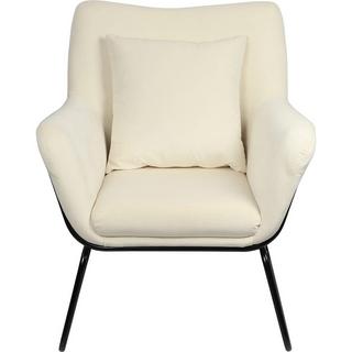 mutoni Poltrona lounge velluto velour beige  